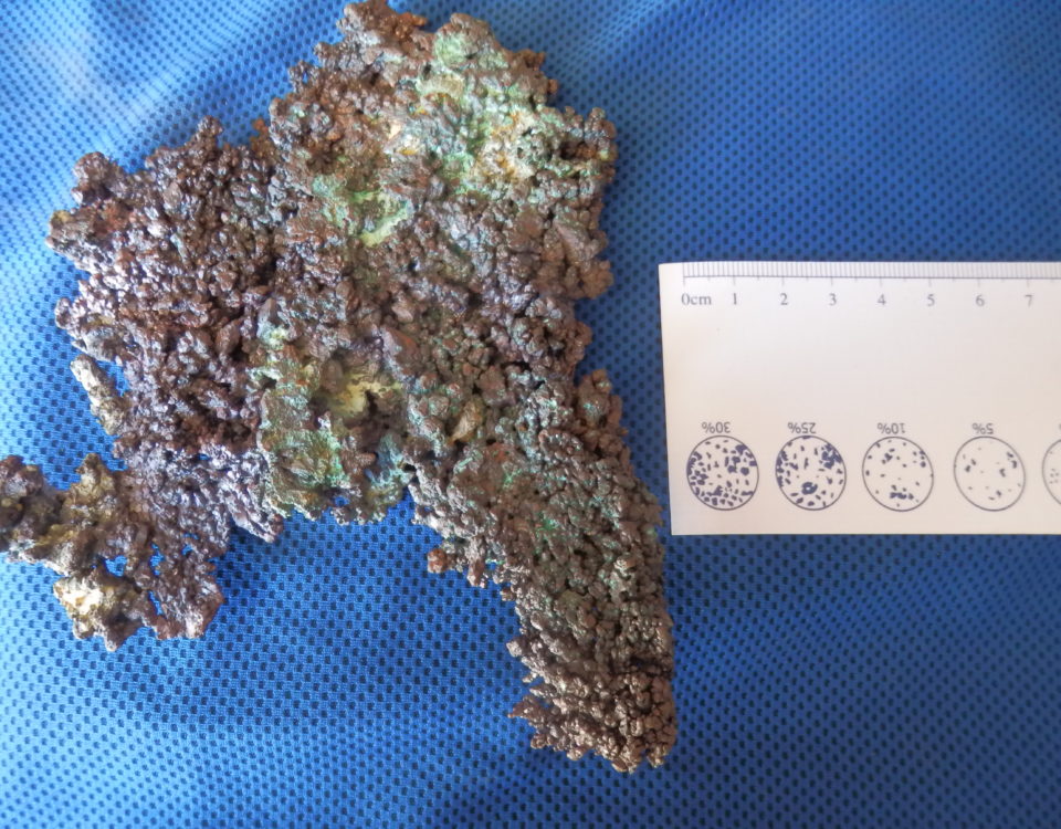 Dendritic aggregate of native copper, Las Minerale Pit, Rocklands