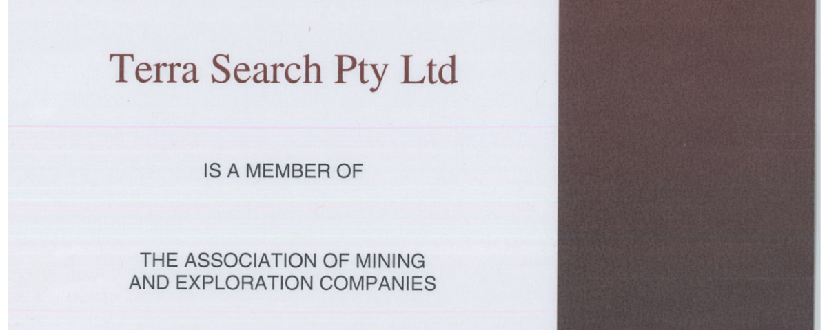 Terrasearch's Association of Mining and Exploration Companies (AMEC) Membership