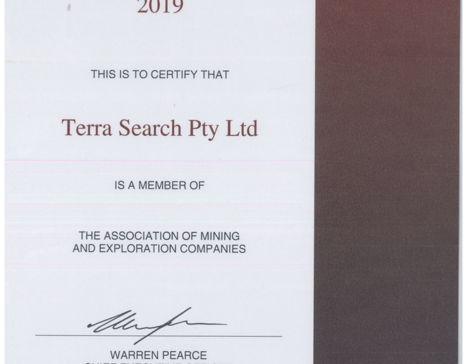 Terrasearch's Association of Mining and Exploration Companies (AMEC) Membership